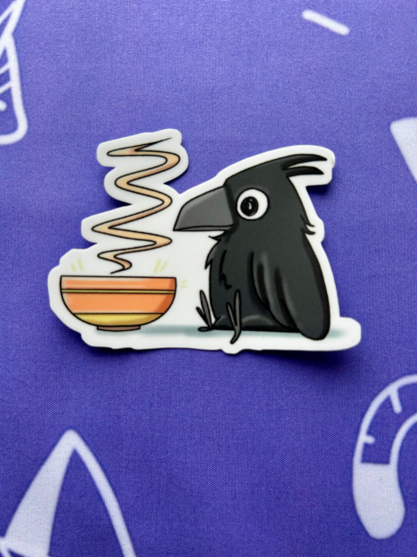 Ramen Crow Sticker