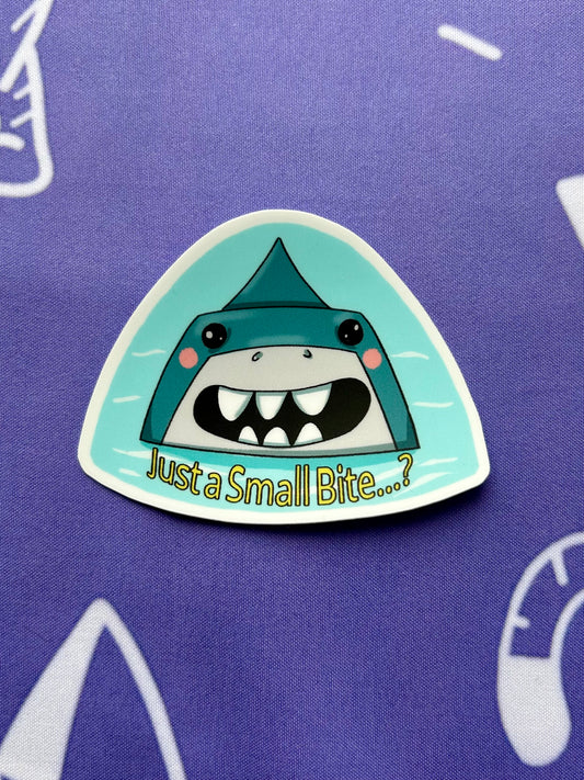 A Small Bite Shark Sticker