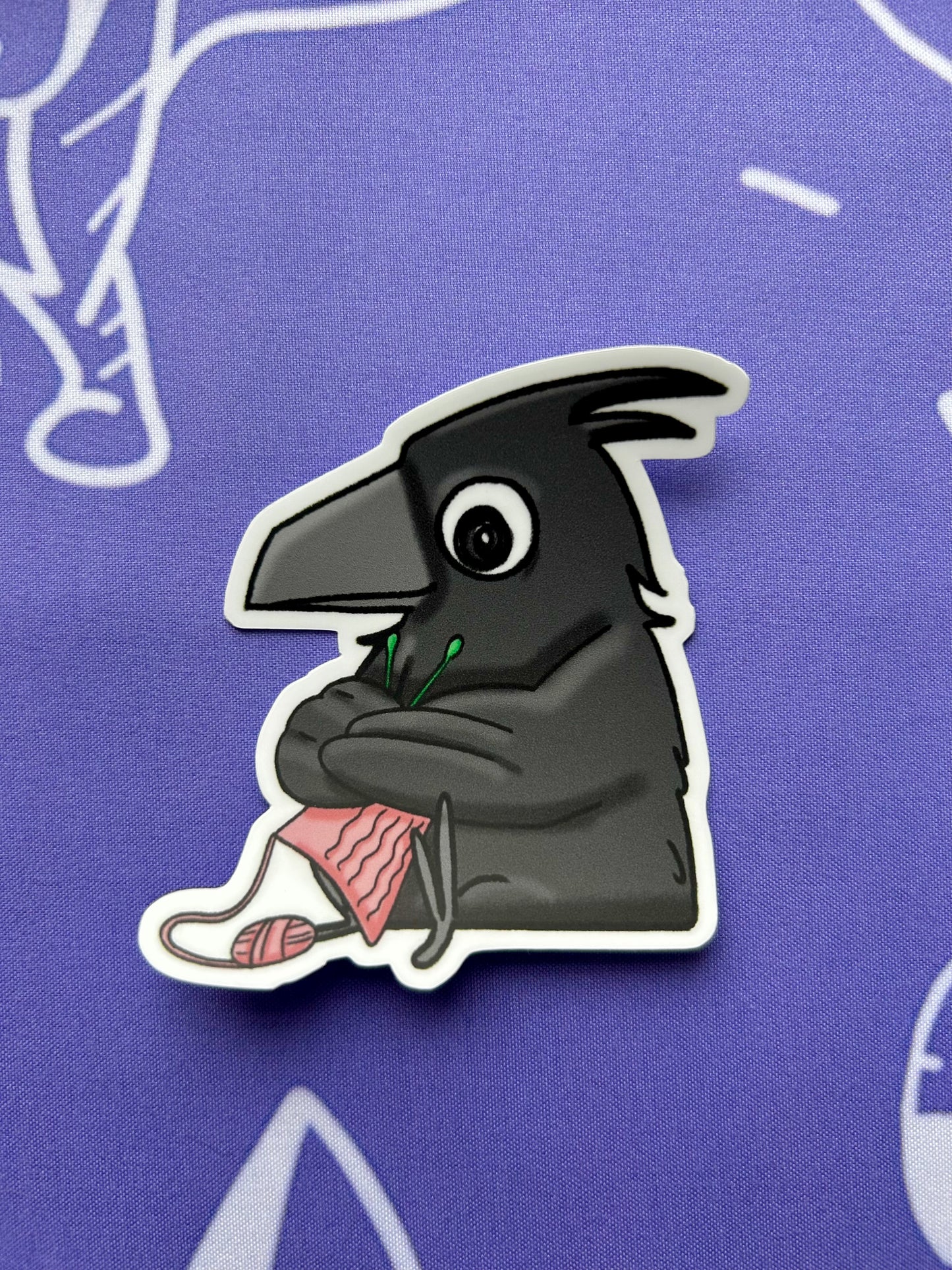 Crafty Crow Sticker