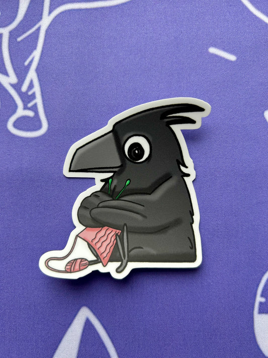 Crafty Crow Sticker