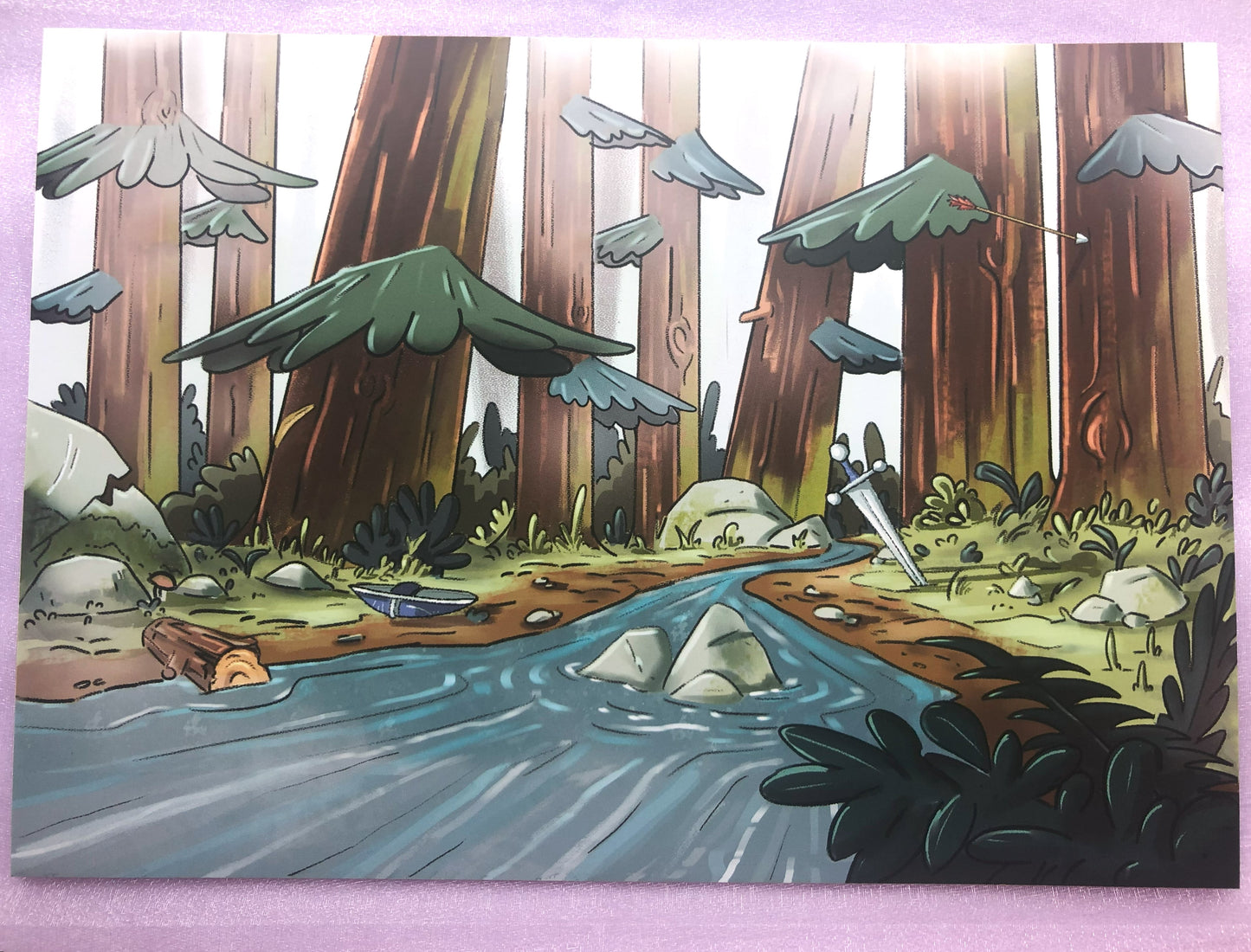 Misty Forest A4 Print