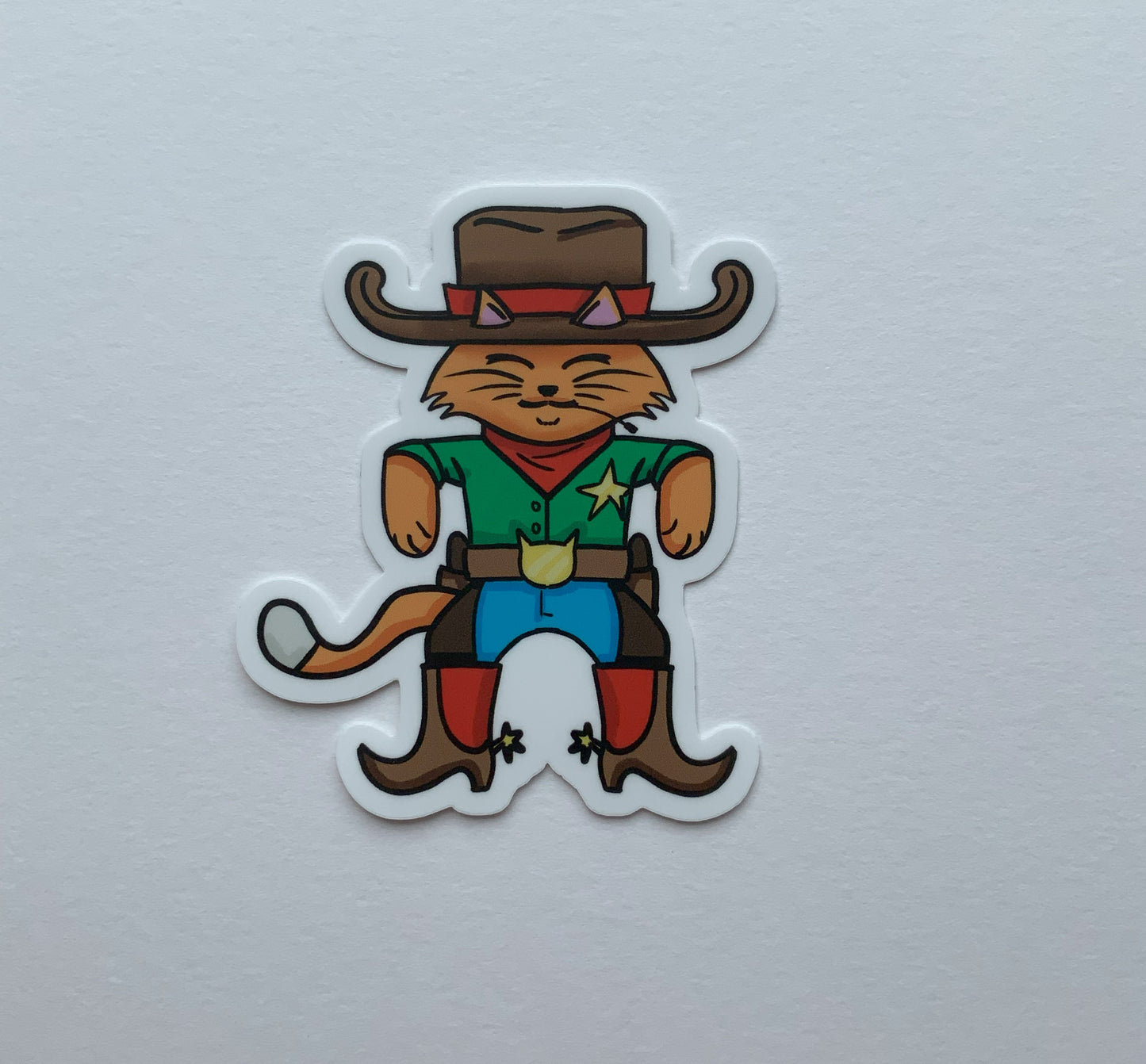 CowBoy Cat Sticker